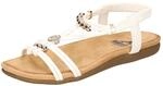 2Go Fashion Damen 8018-843 Sandale, wei&szlig;, 37 EU