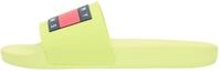 Tommy Jeans Herren Badeschuhe Pool Slide Essential Badelatschen, Gr&uuml;n (Lime
