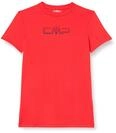 CMP, Short Sleeve Piquet T-Shirt with Logo, FIRE, 104