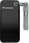 Verbatim Pocket SSD 512GB USB 3.2 Gen2 Externe SSD 1000MB/s Schwarz Grau