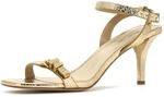 Michael Kors Damen DARRINGTON Heeled Shoes, Pale Gold, 36.5 EU