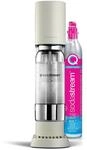 sodastream ensō Sprudelwassermaschine und Soda | Packung mit 1 Flasche 1 l