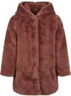 Urban Classics M&auml;dchen Jacke Girls Hooded Teddy Coat darkrose 110/116