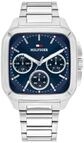 Tommy Hilfiger Multi Zifferblatt Quarz Uhr f&uuml;r Herren mit Silbernes Edelstahlarmband