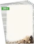 SIGEL DP450 Briefpapier Weihnachten "Beige Christmas Candle", A4, 25 Blatt,