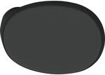 MARCHESI T&uuml;rknauf oval gekr&ouml;pft - T&uuml;rknopf mit Beilagscheibe, Edelstahl schwarz
