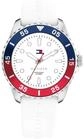 Tommy Hilfiger Uhr mit DREI-Zeiger-Quarzwerk f&uuml;r die Jugend mit Weisses