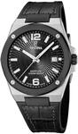 Festina Swiss Made Herrenuhr aus Stahl mit Lederarmband F22001/4