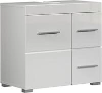 trendteam smart living Amanda Waschbeckenunterschrank Wei&szlig;/Wei&szlig; Hochglanz