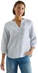 Cecil 3/4-Arm Bluse mit Split Neck aus Leinen