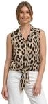 Street One Damen Blusentop mit Bowling-Kragen und Knoten