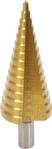 BGS 1619 | Stufenbohrer | titannitriert | &Oslash; 4 - 32 mm | HSS-Stahl | Sch&auml;lbohrer 