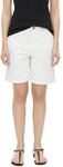 s.Oliver Damen Jeans-Bermuda &ndash; Regular Fit, Mid Rise, Wide Leg, Denim mit Garment