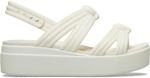 Crocs Brooklyn Knot Low Wedge, Elfenbein, Damen, Gr&ouml;&szlig;e 40