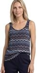 Street One Top mit V-Neck und Knotendetail Frozen Wave 34