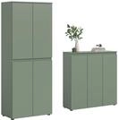 xonox.home - Universalschrank Scarpa 2tlg.Set in Smoke Green - Mehrzweckschrank