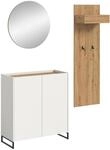 xonox.home &ndash; 3 teilige Garderobenkombination Drive 175x197x32 cm in Wei&szlig; und