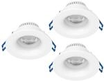 EGLO 3er Set Einbaustrahler Salabate, &Oslash; 8,8 cm, Deckenspots Badezimmer, Bad