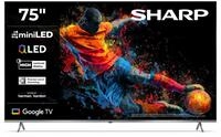 Sharp 75JP7765E QLED Fernseher 75 Zoll Google TV - 4K UHD Smart TV mit Mini-LED,