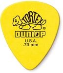 DUNLOP Tortex Standard 0.73 mm gelb, Packung mit 12 Plektren (418P073)