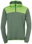 Kempa Herren Sweatshirt Emotion 2.0 Quarter Zip Hoodie, Dragon gr&uuml;n/Hope...