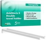 hansgrohe AddStoris S - Handtuchhalter zweiarmig, Badetuchhalter, Handtuchstange