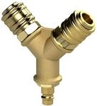 RIEGLER 107262-245.39 Verteiler, 2 Schnellverschlusskuppl. NW7,2, Nippel NW7,2-7,8