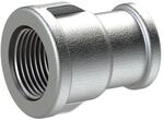 RIEGLER 113047-TFM 240-30112 Muffen 240, IG/IG, Rp 3, Rp 1 1/2, schw. Temperguss
