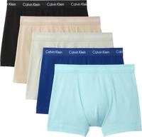 Calvin Klein Herren 5er Pack Boxershorts Trunks Unterw&auml;sche, Mehrfarbig...
