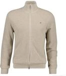 GANT Micro Textured Cotton Zip Cardigan - S