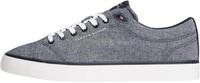 Tommy Hilfiger Herren Vulcanized Sneaker Chambray Low Top, Blau (Desert Sky), 41