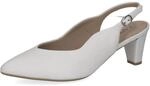 CAPRICE Damen Pumps aus Leder, Wei&szlig; (White Nappa), 36