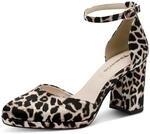 Tamaris Damen Pumps mit Blockabsatz, braun, 36 EU