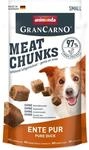 animonda Meat Chunks Small Ente Pur (60 g), getreidefreie Hundeleckerlis f&uuml;r