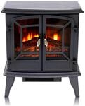 Classic Fire Narvik Elektrokamin mit Heizung &ndash; Elektroheizung 1800W -...