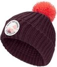 Jack Wolfskin Unisex Kinder Pompom Badge K Beanie-M&uuml;tze, Amaranth, S EU