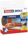 tesa tesamoll P-Profil Gummidichtung - Selbstklebende Dichtung zum Isolieren von