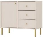 Selsey Kommode Sandbeige Mit Schubladen 73,9x83,6x40,8 cm - Moderne