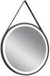Mirrors and More LED-Spiegel Finchen 81800102 Metall schwarz, mit Lederband als