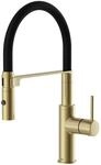 Lenz K&uuml;chenarmatur NALU in Gold - flexible Geschirrbrause mit 2 Strahlarten -