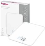 Beurer KS 19 Pure White digitale K&uuml;chenwaage, Tragkraft bis zu 5 kg (1-g-genaue