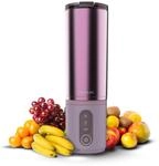 Cecotec Tragbarer Smoothie Maker Power Titanium Shake2Go Candy Steel. 180 W, 600 ml