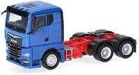 Herpa LKW Modell MAN TGX GN Zugmaschine 3achs, blau, Miniatur im Ma&szlig;stab 1:87,