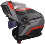 LS2, Modularer Motorradhelm STROBE II MONZA Black Grey Red, S