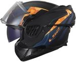 LS2, Modularer Motorradhelm ADVANT II GLIDE Black Orange, XXS
