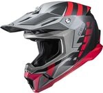 HJC, Motocross Helm C50 MIRAGE Silver Red MC1SF, S