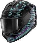 SHARK, Integraler Motorradhelm D-SKWAL 3 REPTAIA Black Cameleon Black KXK, L