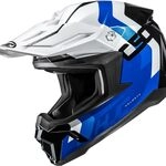 HJC, Motocross Helm C50 PRIMAL Blue White Black MC2, XS