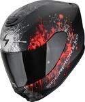 SCORPION EXO-391 WOLF Matte Black-Silver-Red XS