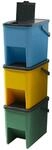 KITCHEN MOVE Bergen M&uuml;lleimer, stapelbar, 20 l, f&uuml;r Recycling, M&uuml;lltrennung,